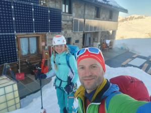 Ráno u chaty Chabod