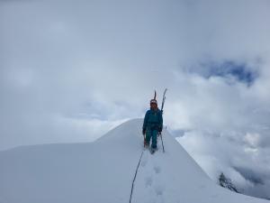 Hřebenovka ze sedla Gran Neyron