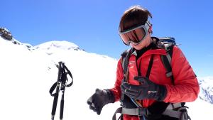 Hanka na ledovci pod Gruberscharte