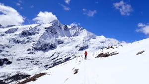 Kuba stoupá k chatě Oberwalderhütte