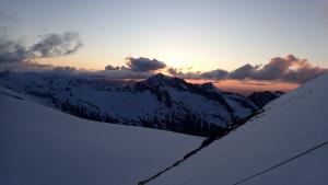 Západ slunce za Kitzsteinhornem