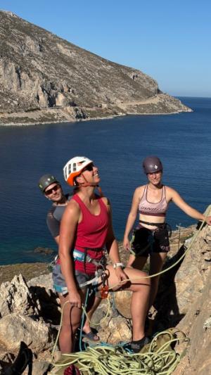 lezení, slunce a moře