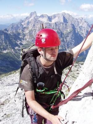 Honza Říha v Holländerkante (IV+)