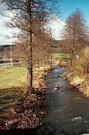 Redhead vjíždí do obce Sázava, foto: Kub
