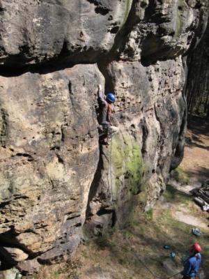 Záludná VIIa Südriss na Ernst-Schultze-Stein