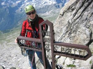 Suzán v jihovýhodním hřebeni na Pizzo Badille