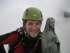 Suzán na vrcholu Punta Sertori