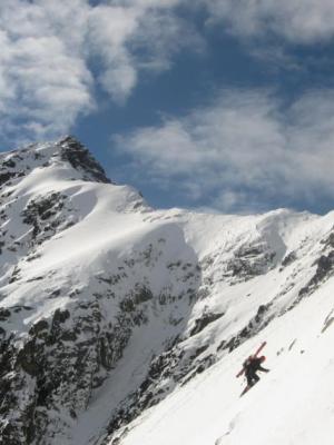 Výstup do Ledové priehyby