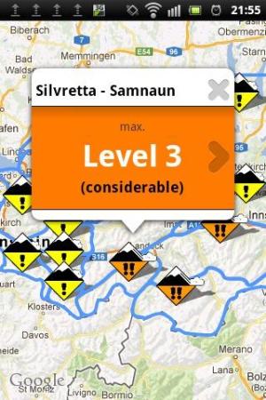 Snow Safe - Prehledna mapa oblasti