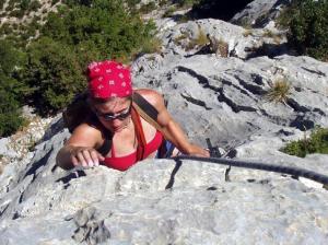 Při lezení je děsné vedro