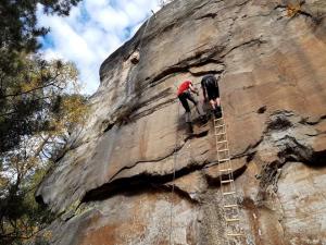 Chytání pádu ze štandu