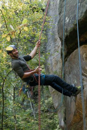 Slanění bez úvazku Dulferovým sedem