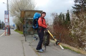 Autobusová zastávka v Hostivaři