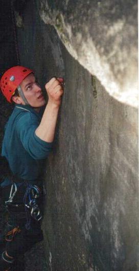 Klokočské skály, technická cesta v lomu