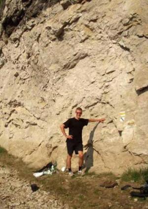 Srbsko po povodních-pod Blážinou stěnou