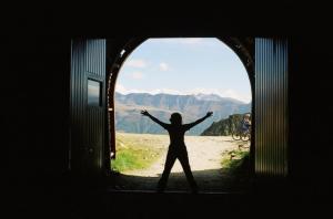 Tunel k Aletschgletscheru