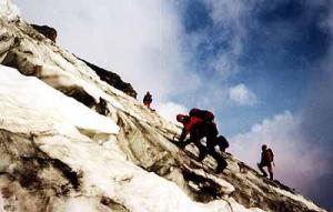 Přístup k bivaku. Foto Kuba Turek