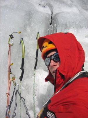 Jistící stanoviště v ledu